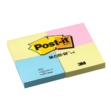 Post-it/653-Rainbow(4P)